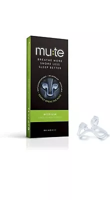 Mute Nasal Snoring Device - Medium 3 Pack (30 Night Supply) Brand New Long Expir • £14.95