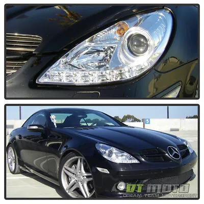 2005-2011 Mercedes Benz R171 SLK Projector Headlights W/ LED DRL Running Light • $362.99