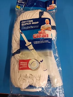 1 Mr. Clean 446997 Magic Eraser Super Mop WHITE Refill SUPERMOP NIP B27 • $12.99