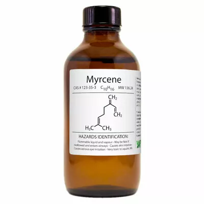 Myrcene - 4 Fl Oz - Amber Glass Bottle W/ Glass Dropper - GreenHealth • $17.99