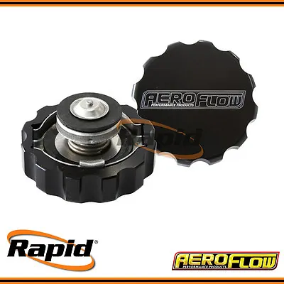 Aeroflow AF64-5032BLK - Billet Radiator Cap Small Suit 32mm Water Neck - Black • $35.72