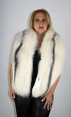 Brand New Platina Fox Fur Stole Efurs4less • $299.99