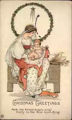 Margaret Evans Price Christmas Stecher 657D Mary Baby Jesus Vintage Postcard • $8.90