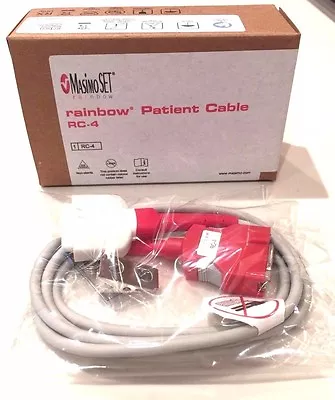 Masimo Rainbow RC-4 Rainbow 20-pin 4 Foot Patient Cable PN 2406 MORE AVAILABLE • $75