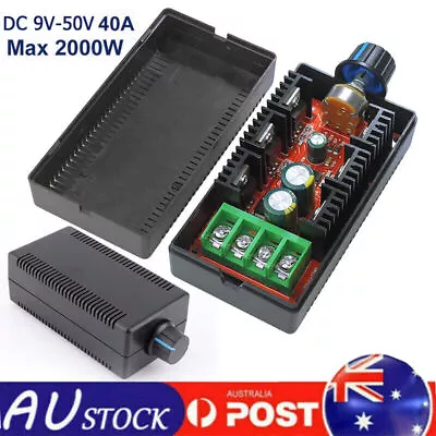 9-50V 40A DC Motor Speed Switch Control PWM HHO RC Fan Controller 12V 24V 2000W • $21.51