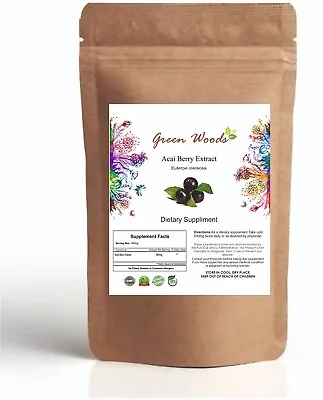 Acai Berry (euterpe Oleracea) Fruit Extract 100% Pure Powder Immune Support • £97.73