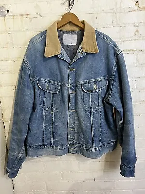 Vintage Lee Storm Rider Jacket Lined Work Wear Distressed Barn Worn Vtg  • $157.50
