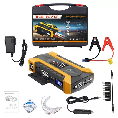 99900mAh 12V Car Jump Starter Pack Booster Charger Battery Power Bank Portable • $77.99