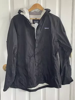 Women's Patagonia Torrentshell Rain Jacket H2NO Size XL Black • $47