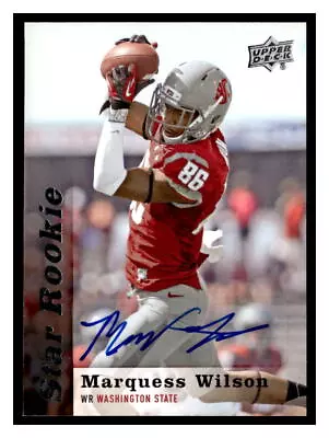 Marquess Wilson 2013 Upper Deck AUTOGRAPH AUTO  SR • $3.49