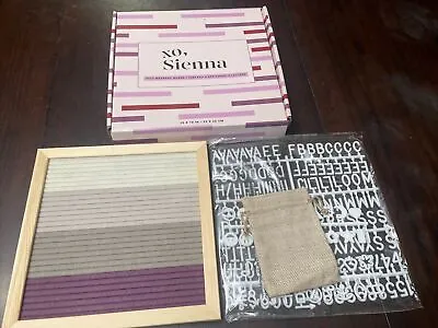 XO Sienna Felt Message Board 189 Letters Etc 11.2  X 10.4  Letter Board New • $8.96