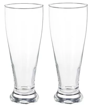 £8.99 • Buy 2 Large Beer Pint Glasses Tall Larger Pilsner Pub Drinking Water Glass 25 Oz