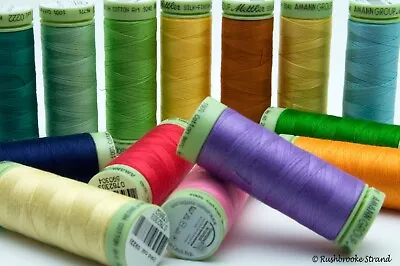Mettler Cotton Thread Silk Finish 60wt Tex 23 2 Ply 200m Spools Page 1 • $3.60