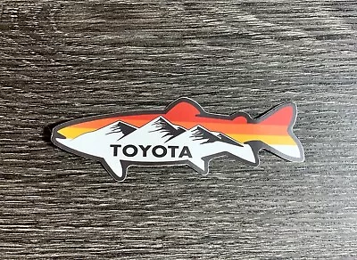 Toyota Fish Sticker Decal 4x4 Tacoma Tundra 4Runner Land FJ Cruiser SR5 YETI 4WD • $7