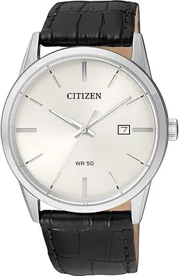 Citizen Men's Quartz Stainless Steel White Dial Watch - BI5000-01A NEW • $64.99