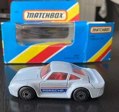 Matchbox Porsche 959 MB7 1986 Grey Boxed And In Mint Condition • £20