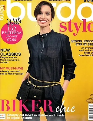 Burda Style Magazine September 2023 Fashion Sewing Leather Plaids BIKER CHIC • $14.99