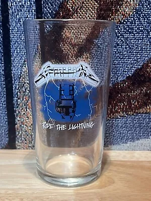Metallica Limited Edition Ride The Lightning Etched Pint Glass • $59