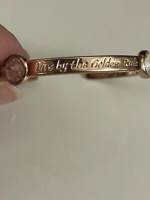 Mary Kay Rose Gold Tone Bracelet Engraved “Live By The Golden Rule” • $5.50