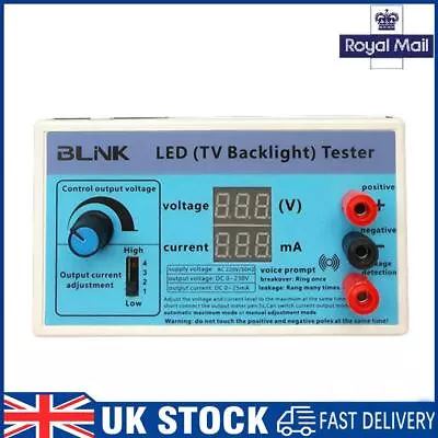 LED Lamp Strips Beads Test Tool Measurement Instrument TV Backlight Tester Meter • £19.59