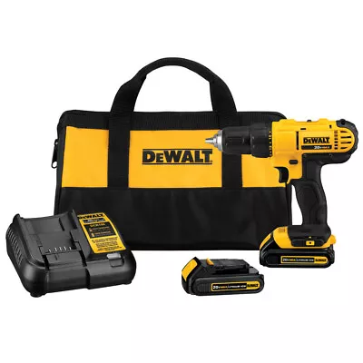 $93.99 • Buy DEWALT DCD771C2 20V MAX 1/2  Compact Drill Driver Kit W/ 2 Batts (1.3 Ah) New