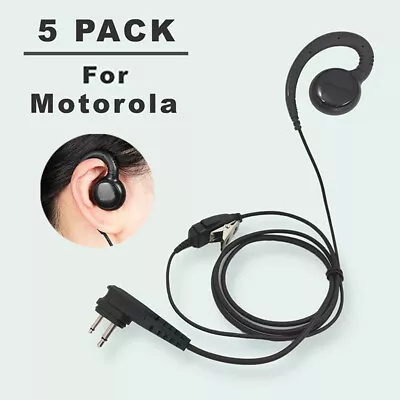 5x Earpiece With PTT Mic For Motorola CLS1110 RDM2070D RMU2080 Mag One Radios • $46.98