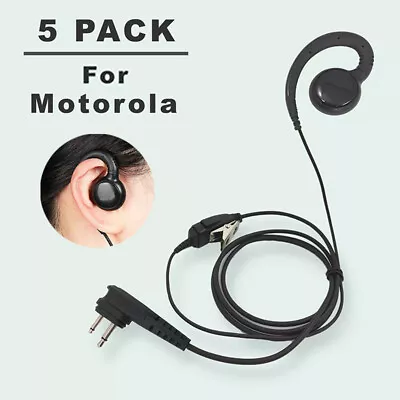 5x Swivel PTT Earpiece For Motorola RLN6423 HKLN4604 CLS1410 CP200 CP110 Radios • $46.98