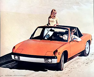 Porsche 914 Original 1972 Vintage Print Ad The Desert Porsche • $9.25