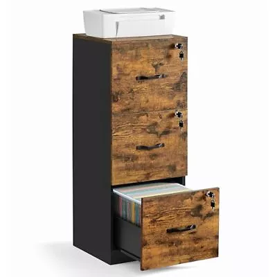 3-Drawer Vertical File Cabinet Filing Cabinet For Home Office Printer Stand... • $149.37