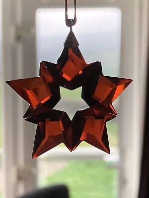 £25 • Buy Swarovski Small Star Christmas Ornament 2019 Red New