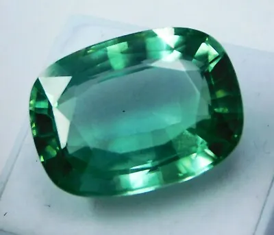 Certified Natural 38.80 Ct Ceylon Green Montana Sapphir CUSHION Cut Loose Gems • $189.62