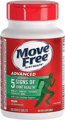 Schiff Move Free Advanced Plus MSM Joint Support Supplement -120 Count Exp 06/25 • $29.93