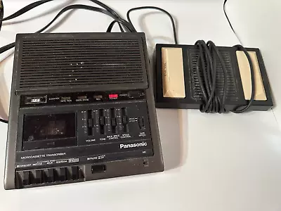 PANASONIC RR-930 Desktop MicroCassette Transcriber Recorder + Foot Pedal • $42