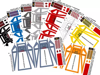 CUSTOM STICKERS For Lego 7191 Windscreen Canopy PART 30497 LOTS OF COLORS • $9