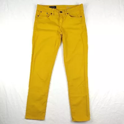 J. Crew Toothpick Sz 27 (Actual 30) Ankle Yellow Jeans • $15