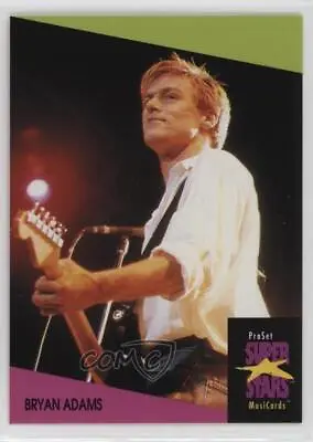 1991 Pro Set Super Star MusiCards UK Bryan Adams #4 0jk3 • $2.69