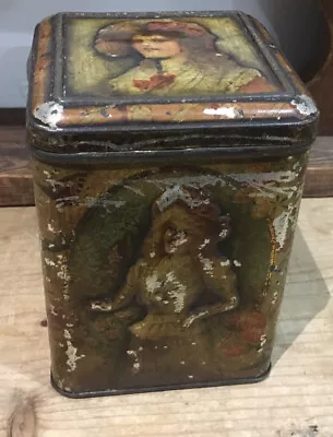 Victorian 1890s Jacobs & Sons Antique Biscuit Tin • £14.99