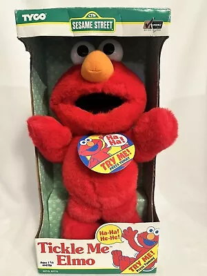 Original Tickle Me Elmo Doll NEW IN BOX 1996 Tyco Untested Sesame Street W/ Tag • $44.97