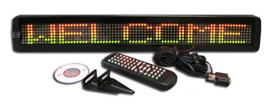 TriColor LED Programmable Scrolling Message Display Sign NEW *FREE SHIPPING* • $134