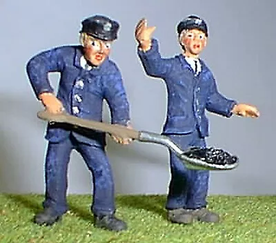 Loco Crew Engine Driver Fireman OF17 UNPAINTED O Scale Langley Models Figures • £10.47