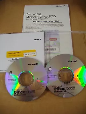 MS Microsoft Office 2000 Professional Edition Full English OEM Version =NEW= • $49.95