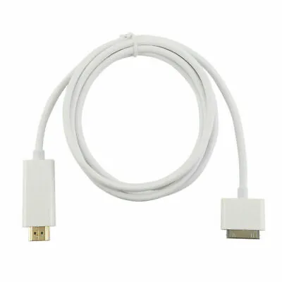 Dock Connector 30Pin 6FT To HDMI TV Adapter Cable For IPhone 4 4s And IPad 1 2 3 • £9.99