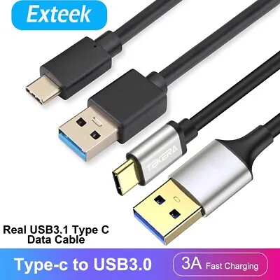 $5.65 • Buy USB 3.1 Type C USB C To Male USB 3.0 Fast Charger High Speed Data Power Cable AU