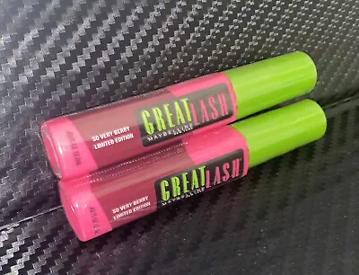 Lot Of 2 Maybelline Great Lash Limited Edition Mascara- Color: So Very Berry • $32.54