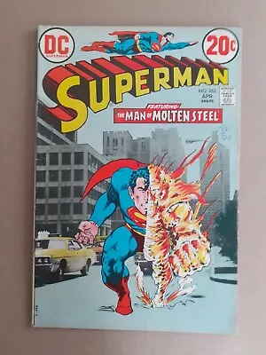 Superman No 263. Neal Adams Cover Art. 1973. F/FV. DC Comic • £14.99