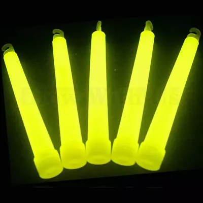 $27.99 • Buy Glow Sticks Bulk Wholesale, Industrial Grade Yellow Light Sticks, 6  25 Pcs