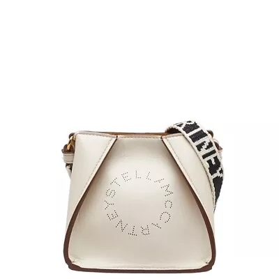 Auth Stella Mccartney Bag Women Used  Punching Logo Crossbody Mini Shoulder Bag • $273.96