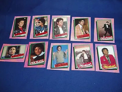 10  Michael Jackson Topps Series 1  Trading Cards Mint 1984 (Set 3A) • $3