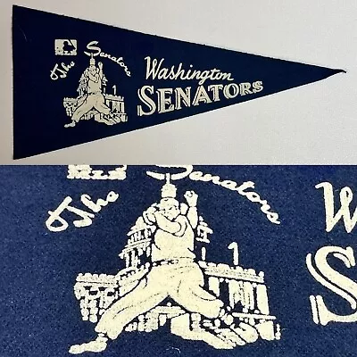 1960's Washington DC Senators Baseball Mlb Mini Pennant Banner 4x9 Rare • $21.95