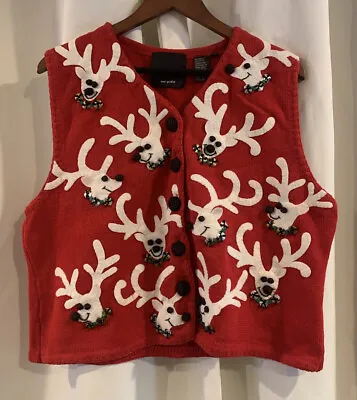 Michael Simon Christmas Holiday Vest Size XL • $129.95